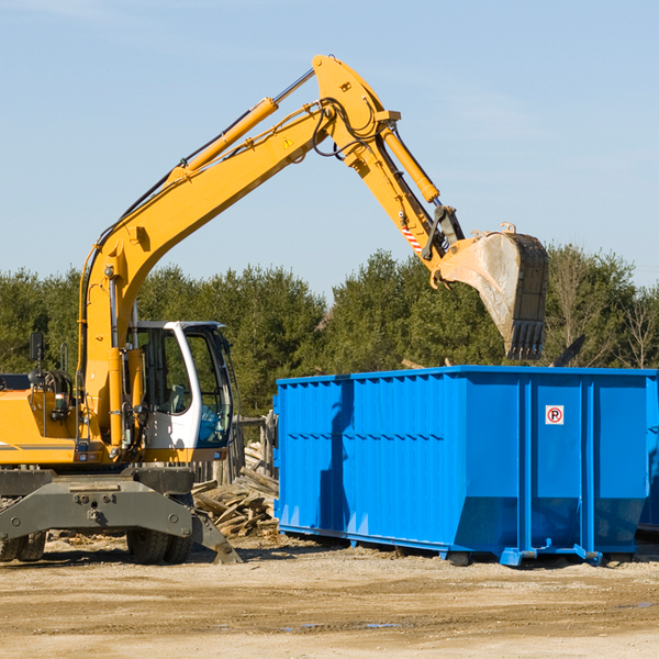 what happens if the residential dumpster is damaged or stolen during rental in Hardy